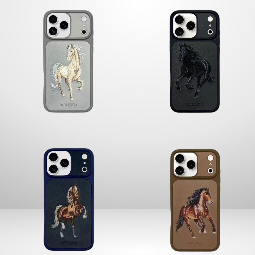 US POLO Boris Club Series Leather Case for iPhone 17 Series (BROWN)