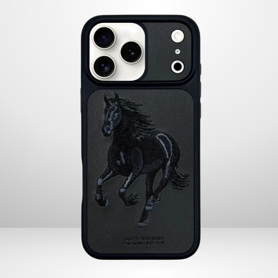 US POLO Boris Club Series Leather Case for iPhone 17 Series (BLACK)