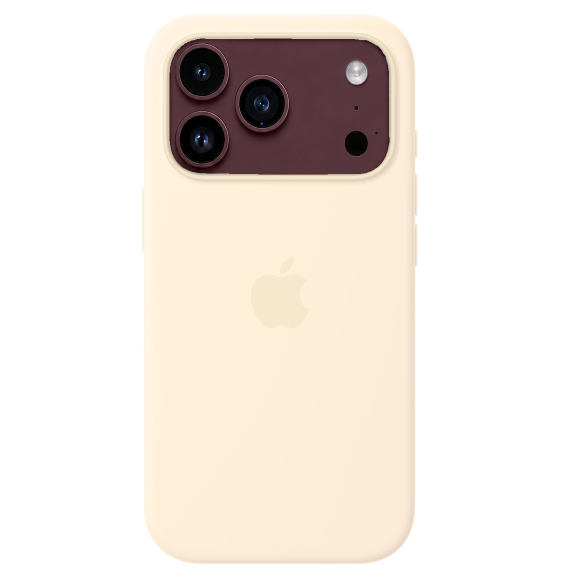 iPhone 18 Pro Max Silicone Back Cover Case with MagSafe - Vanilla