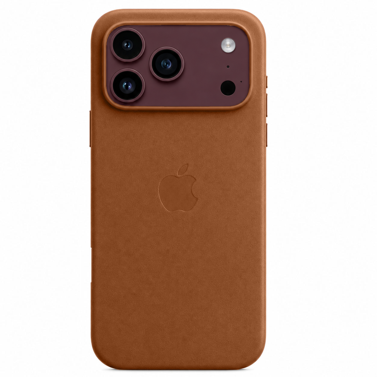 iPhone 18 Pro Premium Leather Style Case with MagSafe - Saddle