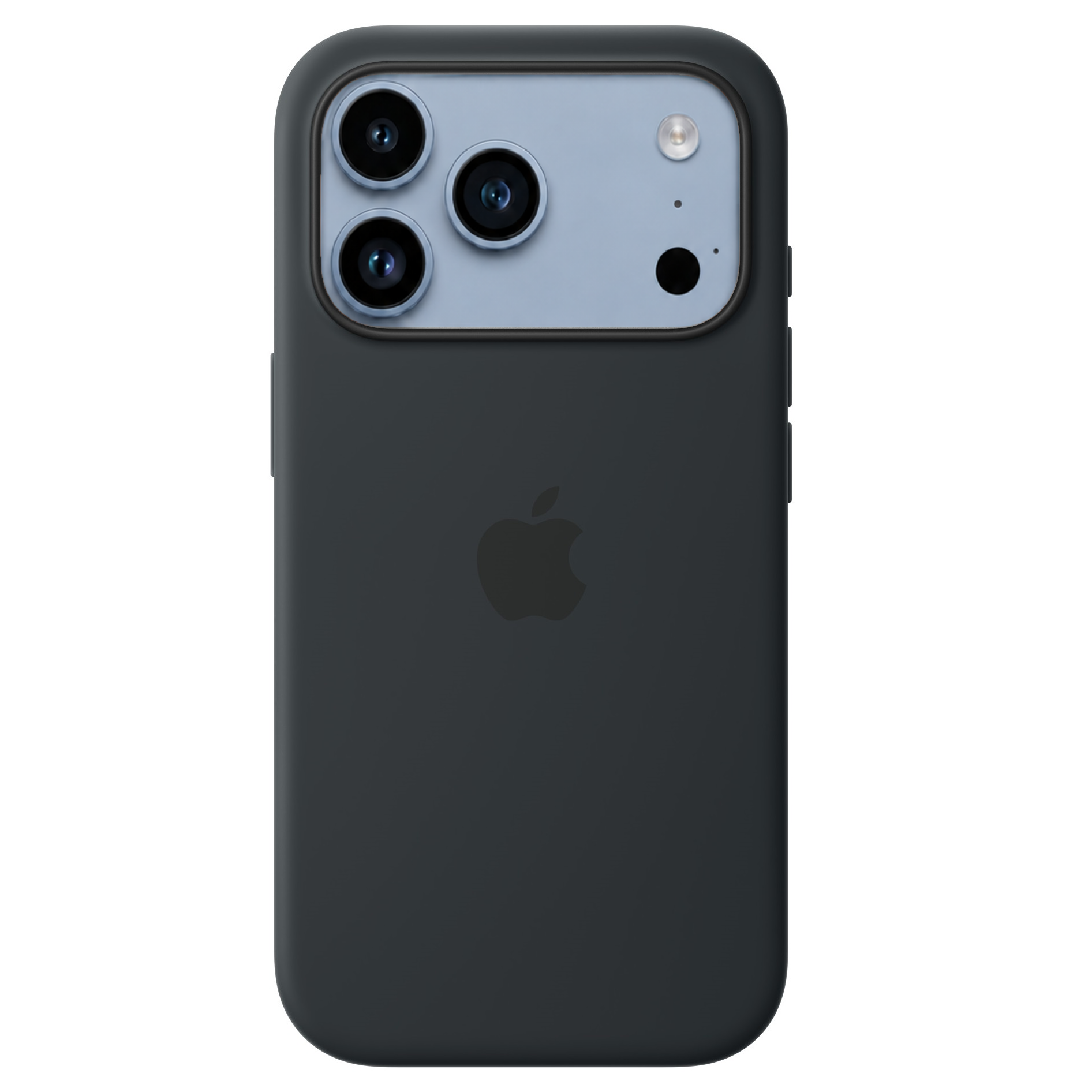 iPhone 18 Pro Silicone Back Cover Case with MagSafe & Camera Control Button - Black