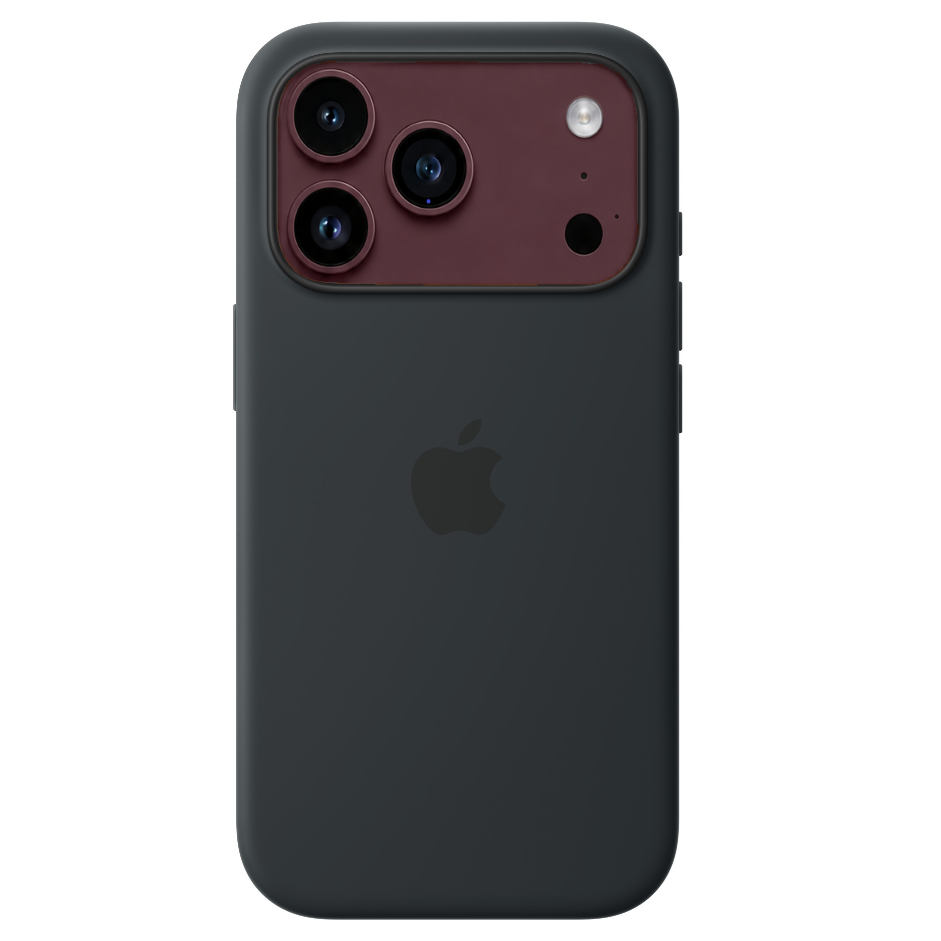 iPhone 18 Pro Silicone Back Cover Case with MagSafe & Camera Control Button - Black