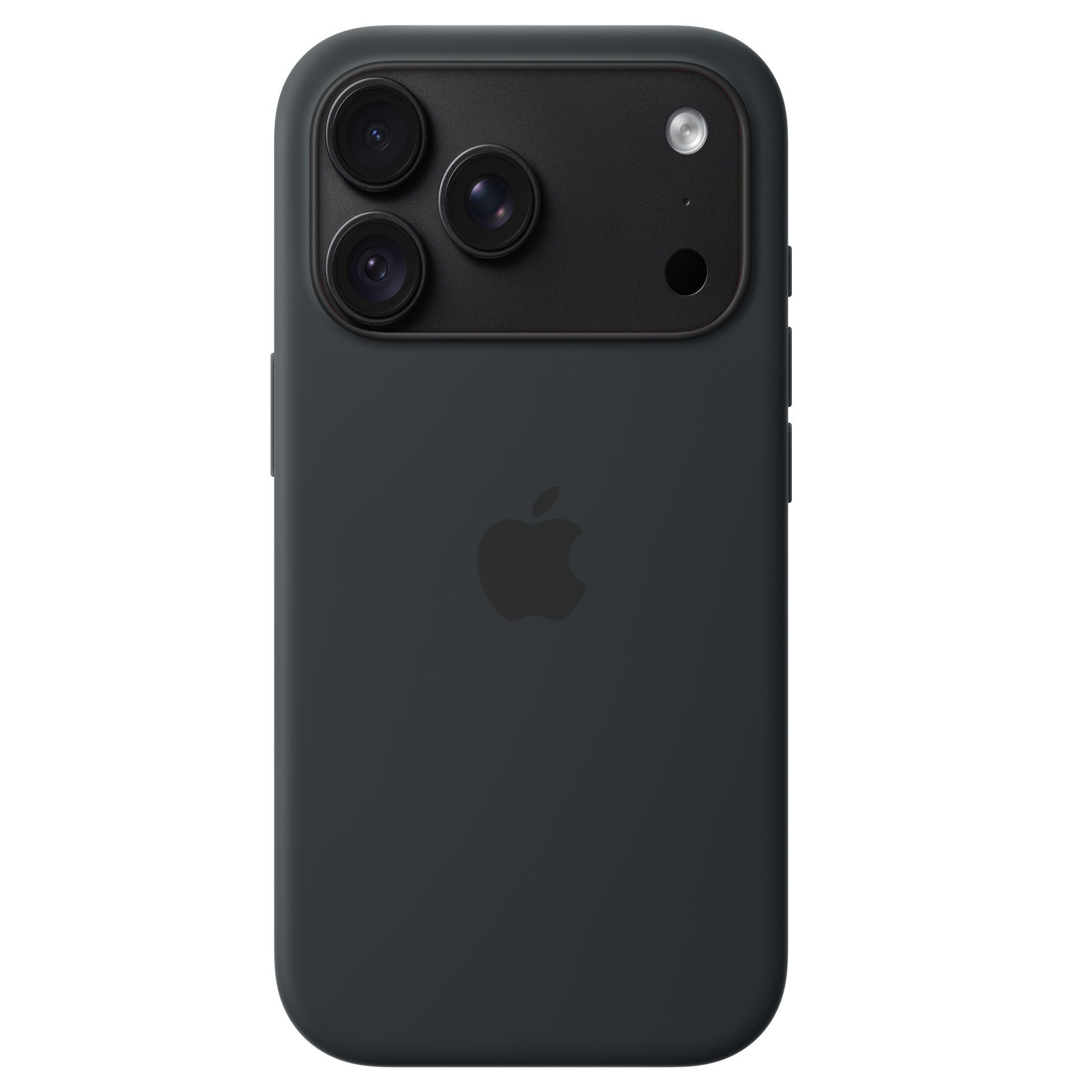 iPhone 18 Pro Silicone Back Cover Case with MagSafe & Camera Control Button - Black