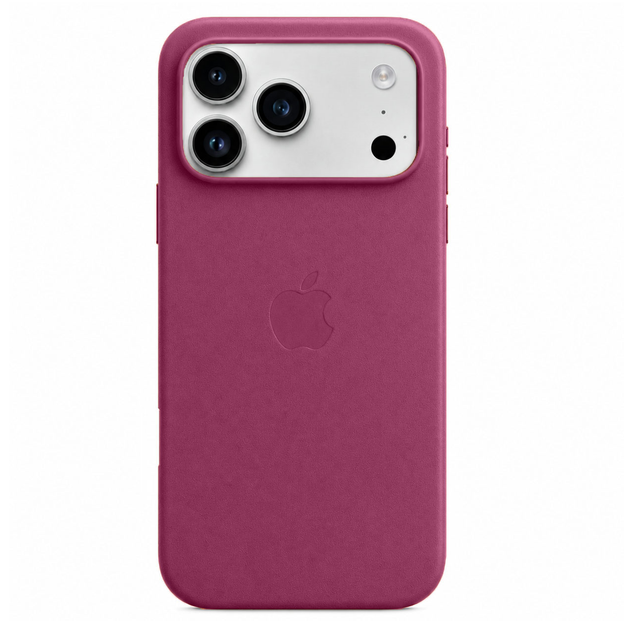 iPhone 18 Pro Max Leather Case with MagSafe & IC Animation - Mulberry