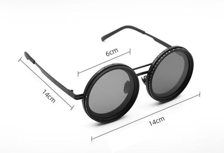 Multi-Use Retro Sunglasses with 9-Level Adjustable Dimming