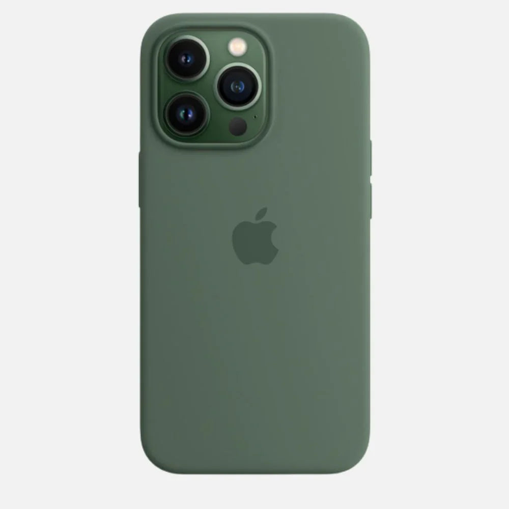 iPhone 13 Pro Max Liquid Silicon Case - Dark Green