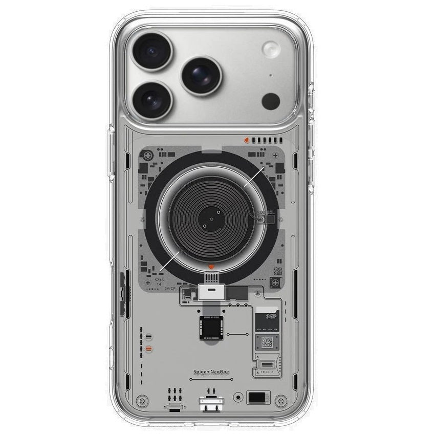 iPhone 17 Pro Max Machine Style Hybrid Shockproof Case with Magsafe - Neon