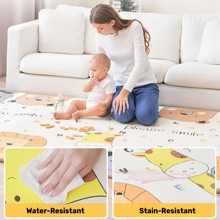 Two Side Printed Kids Room Water and Stain Resistant Carpet
