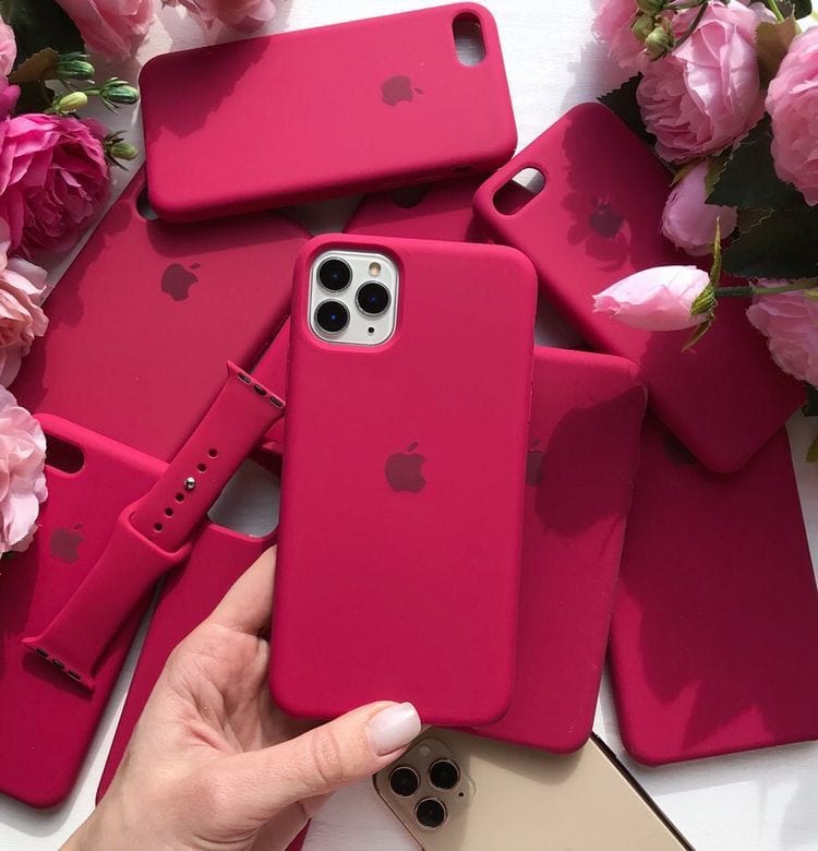 Cherry color Silicone case – CaseCart