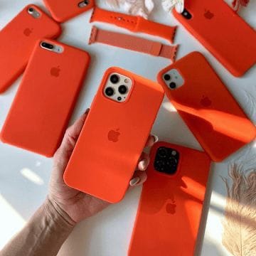 Orange Color Silicone Cases – CaseCart