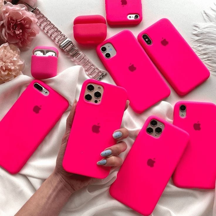 Pink Color Silicone Cases – CaseCart