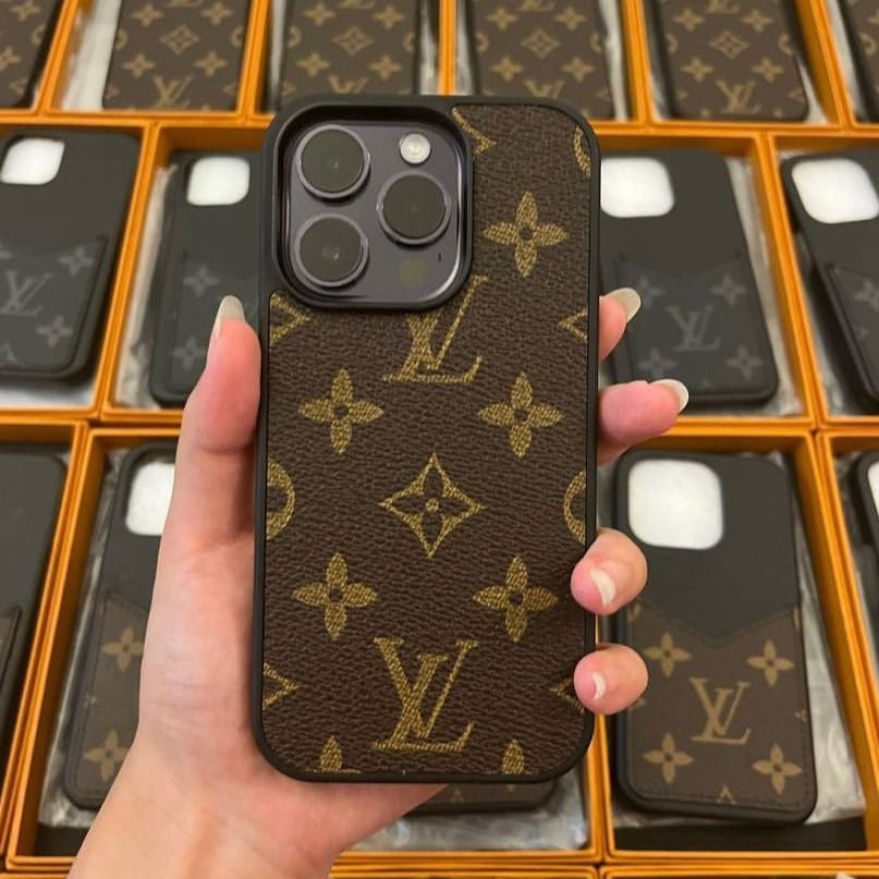 iPhone 16 Pro Luxurious Premium Louis Vuitton Leather Case
