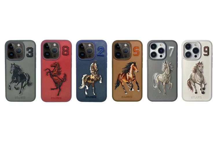 Aventurine Accessories SantaBarbara Polo Boris Series Leather Case, Protective Case (iPhone16 Pro Max, Titanium Grey)