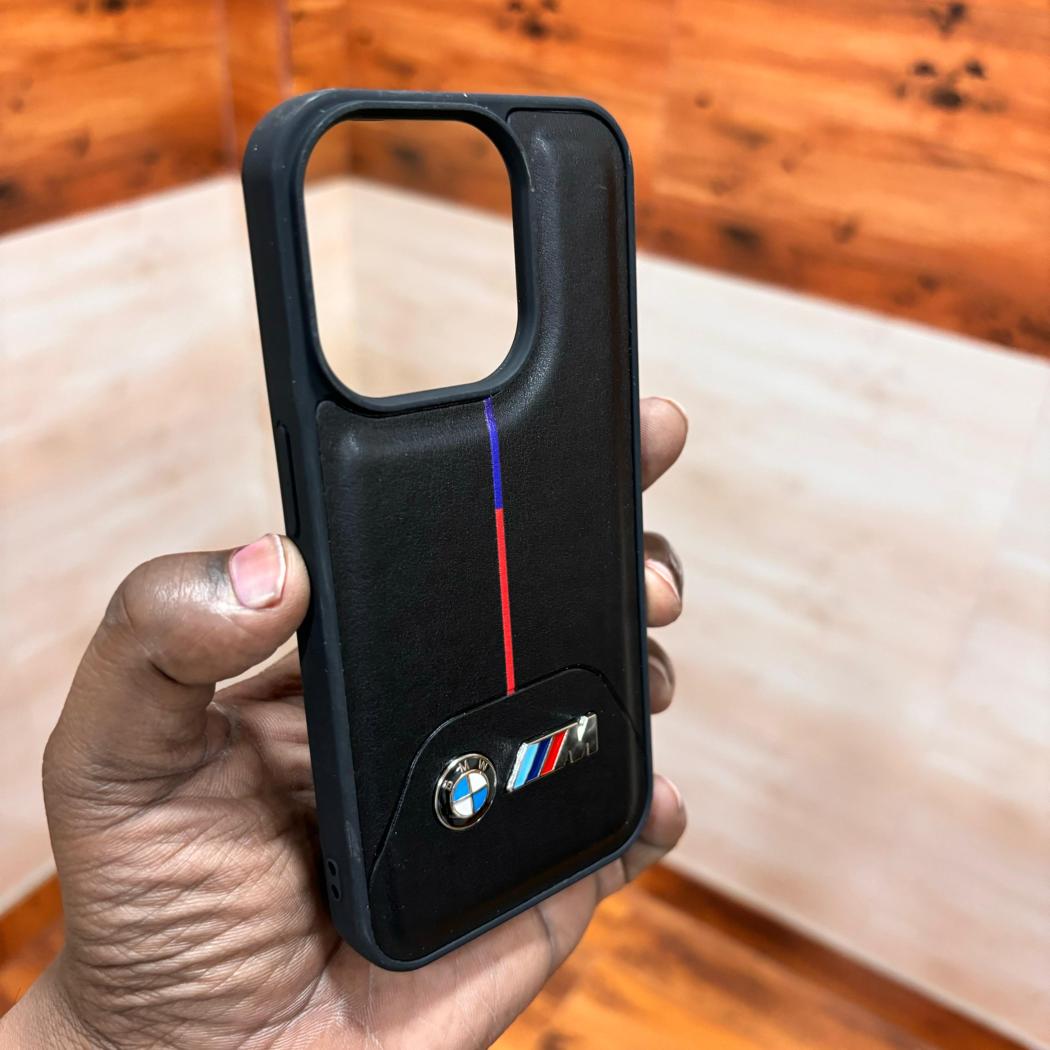 iPhone 14 Pro BMW M Performance Logo Single Line Case