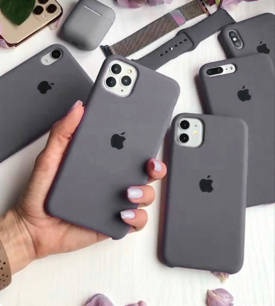 Grey Color Silicone Case – CaseCart