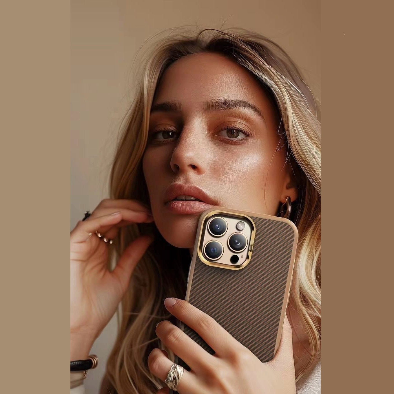 iPhone 16 Pro Max Smooth & Sleek Matte Finish Soft Carbon Case - Desert