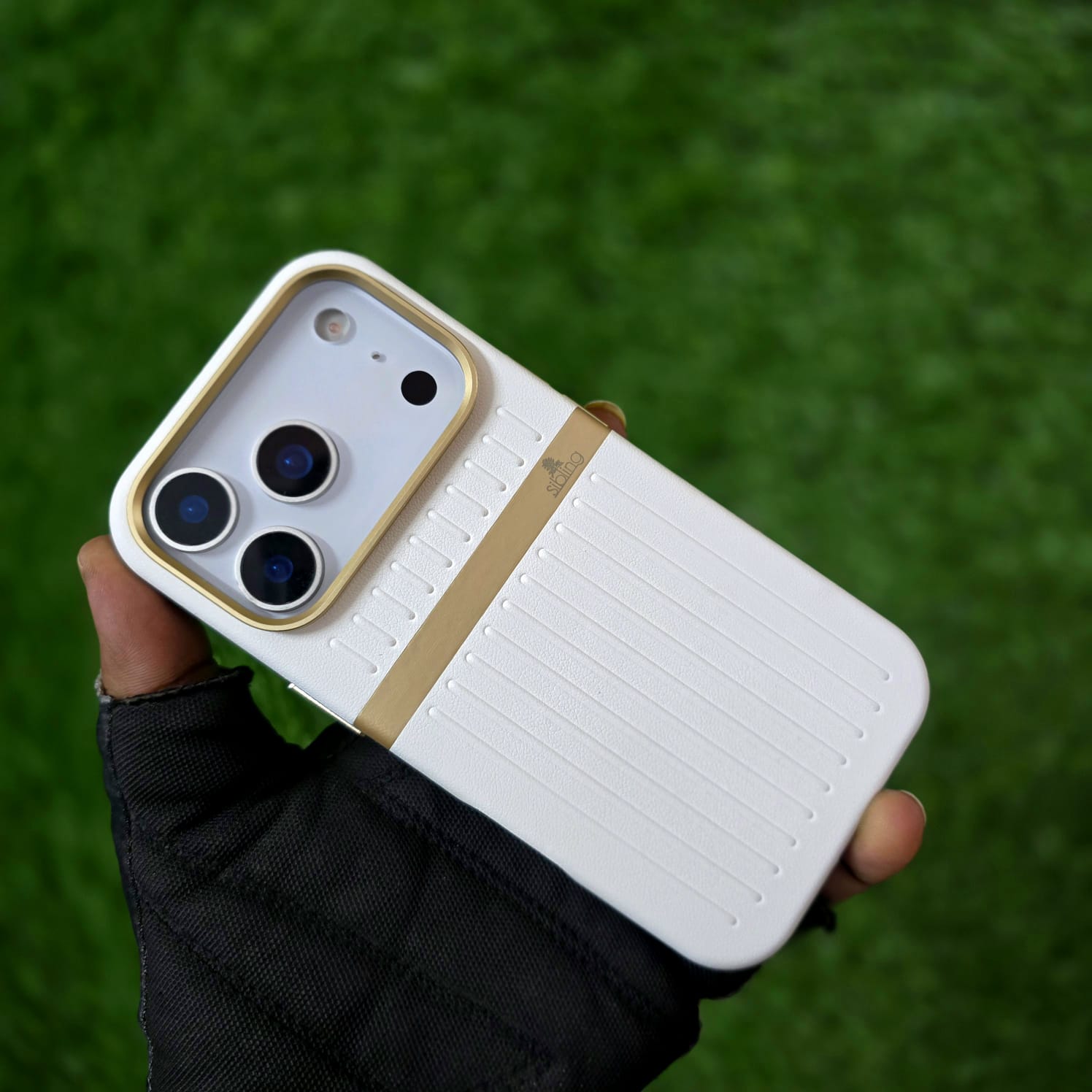 iPhone 17 Pro Max Shockproof Hard+PC SIBLING Series Back Cover - White