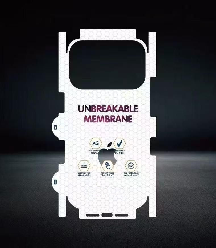 iPhone 17 Pro 360 Degree Protection Matte Back Screen Guard (Membrane)