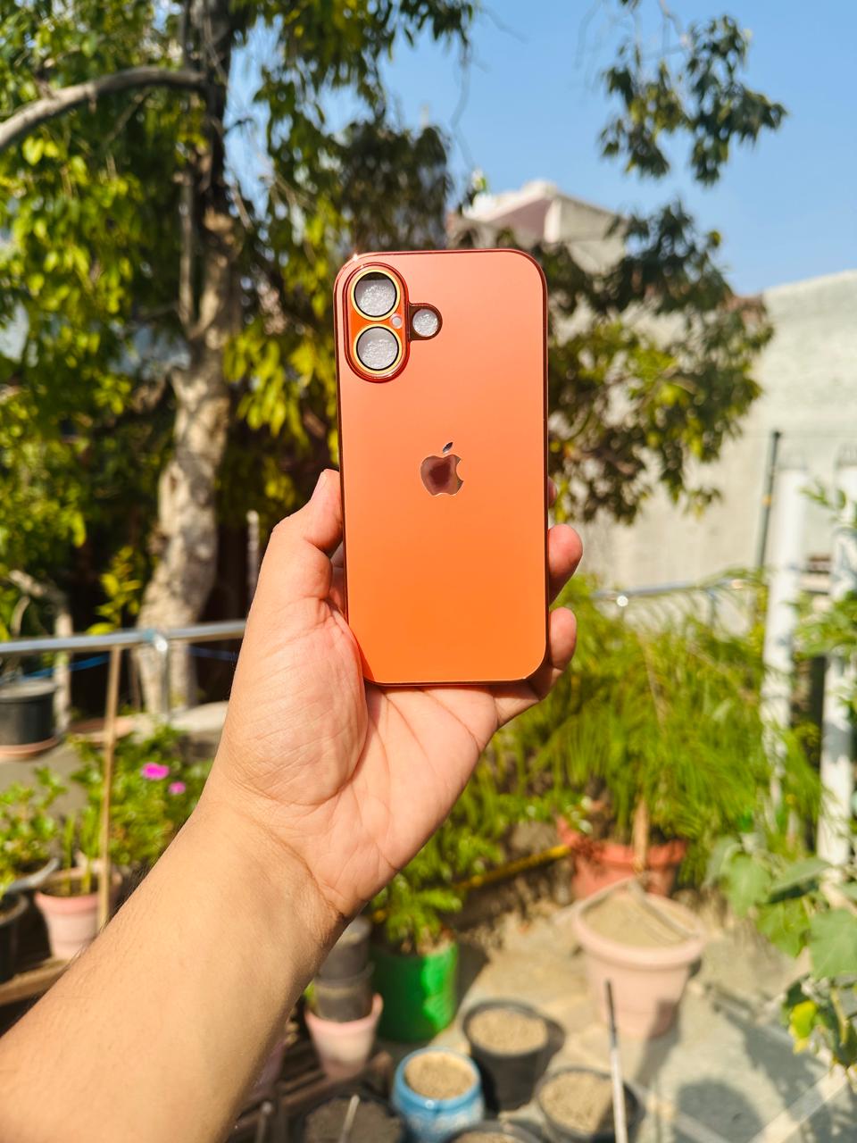 Glass Case with  for iPhone Latest Design