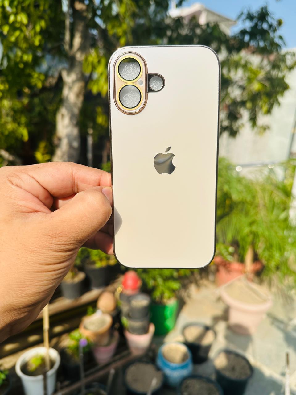 Glass Case with  for iPhone Latest Design