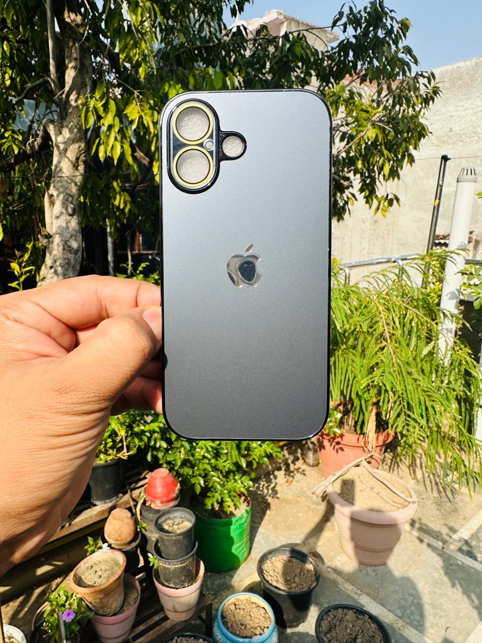 Glass Case with  for iPhone Latest Design