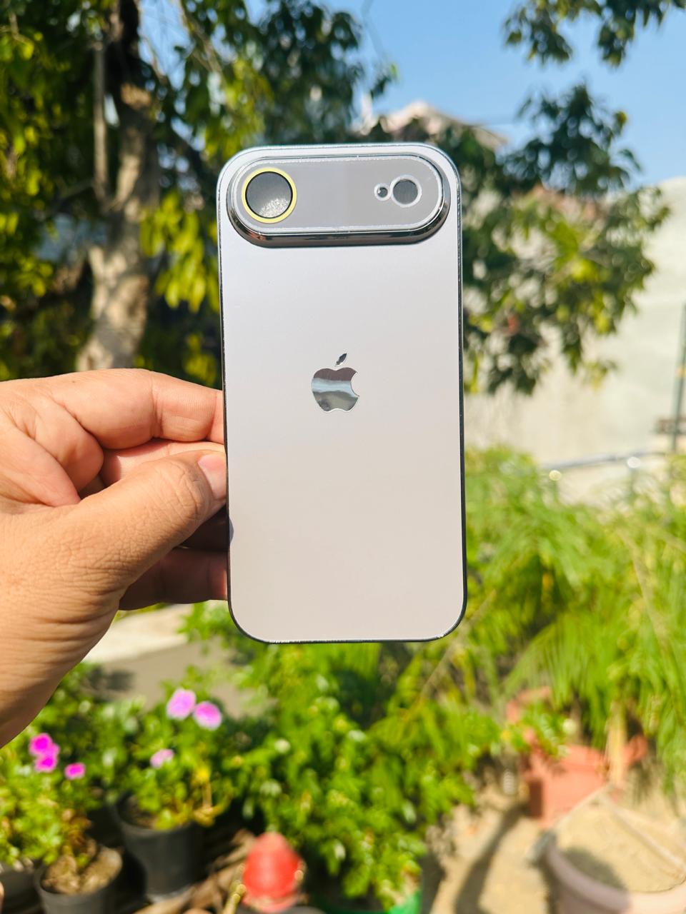 Glass Case with  for iPhone Latest Design