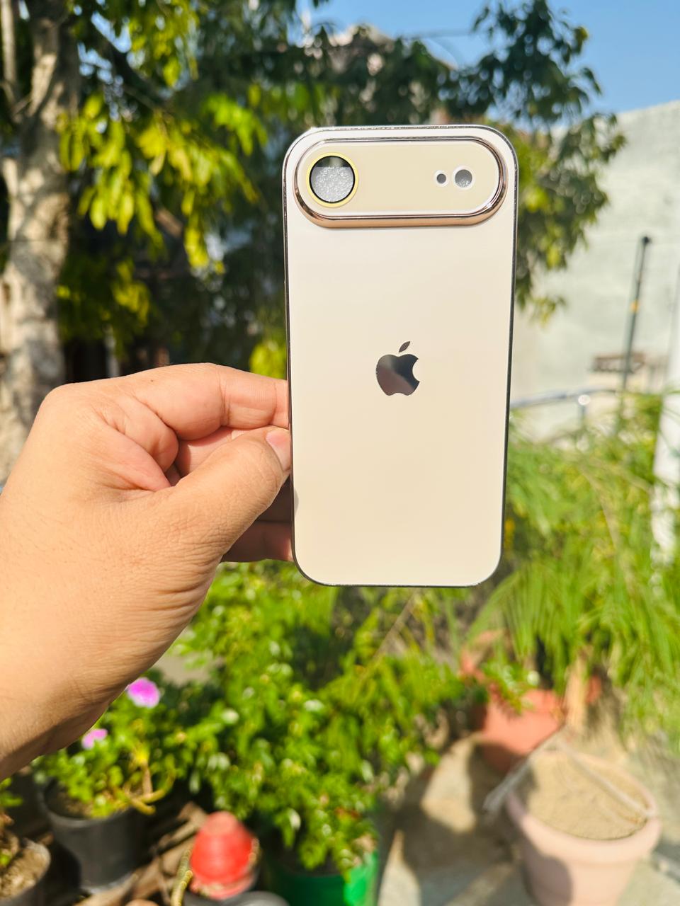 Glass Case with  for iPhone Latest Design