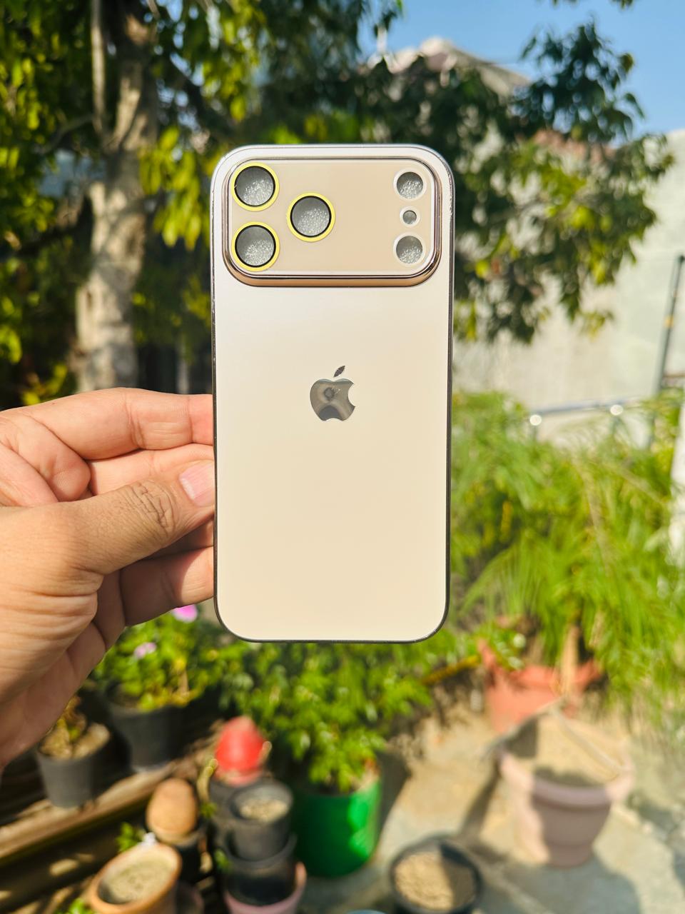 Glass Case with  for iPhone Latest Design