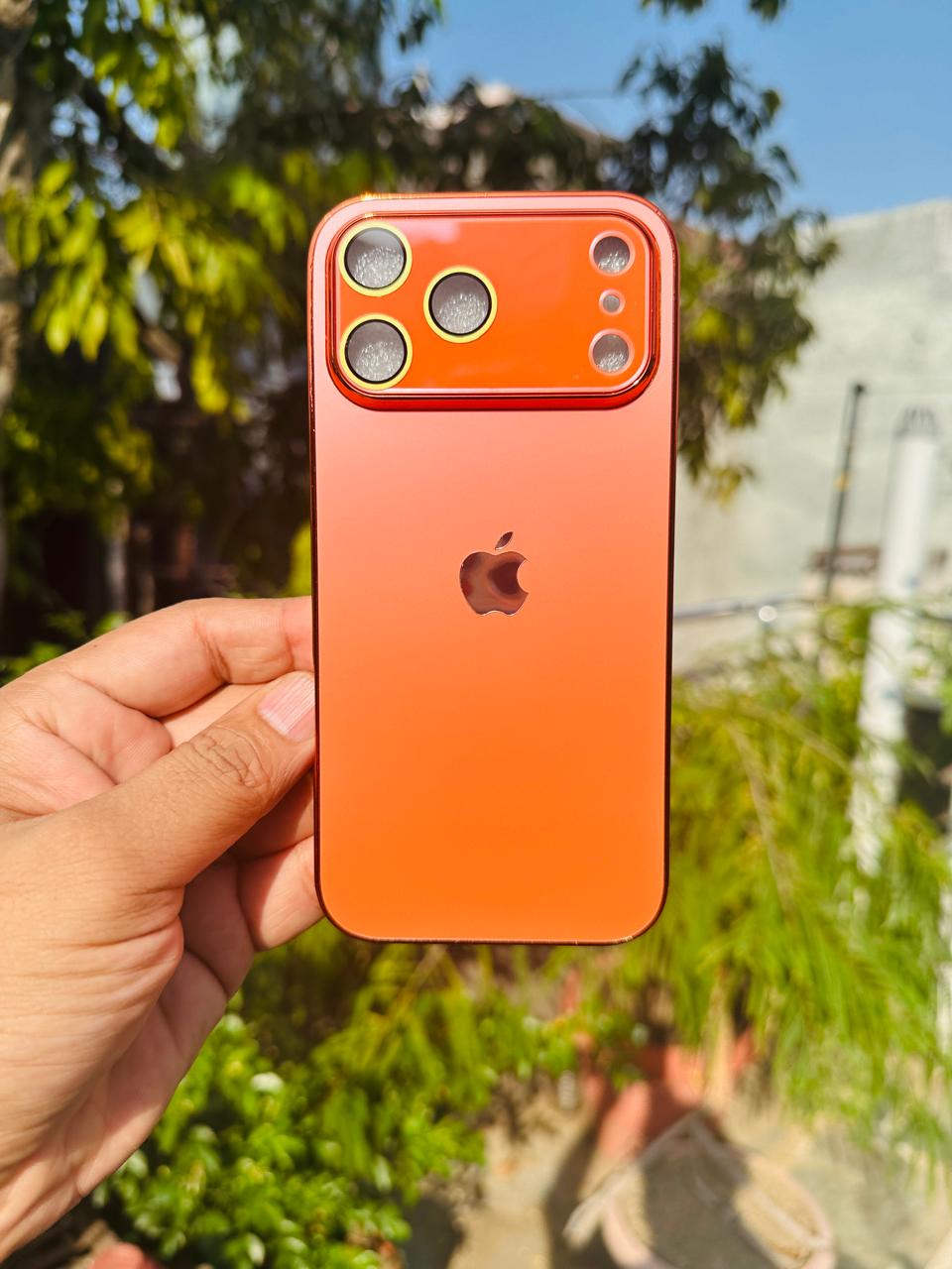 Glass Case with  for iPhone Latest Design