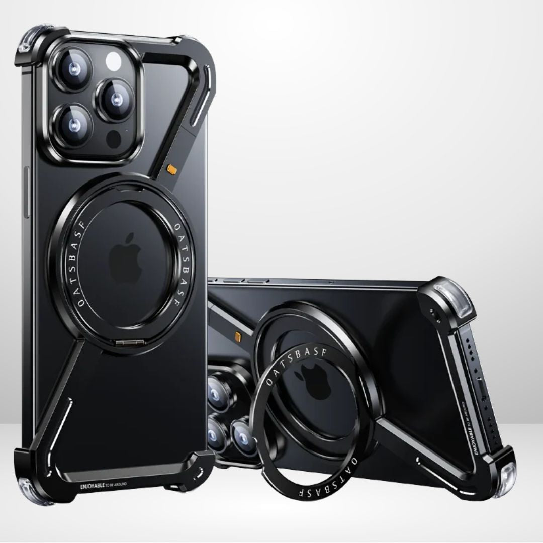 Z Metal Frameless Case with MagSafe Magnetic Stand for iPhone 16 Series
