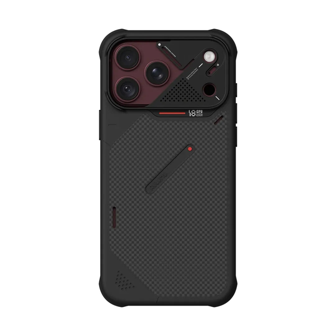 Aulumu A18 Armor Aramid Fibre MagSafe Case, back view