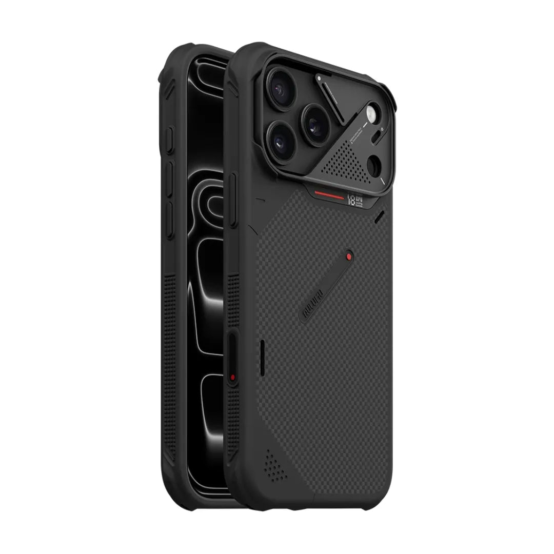 Aulumu A18 Armor Aramid Fibre MagSafe Case, angled view