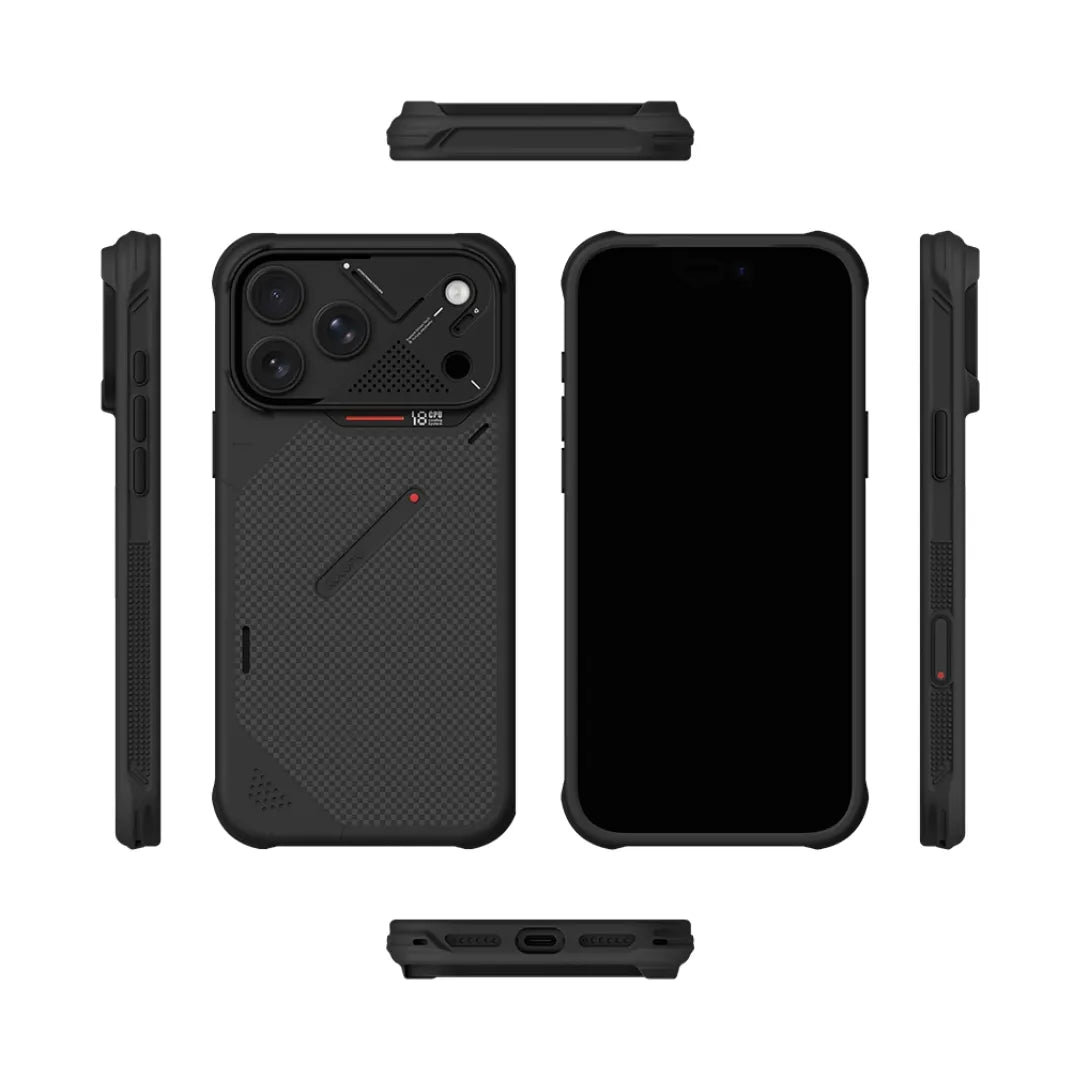 Aulumu A18 Armor Aramid Fibre MagSafe Case, all sides