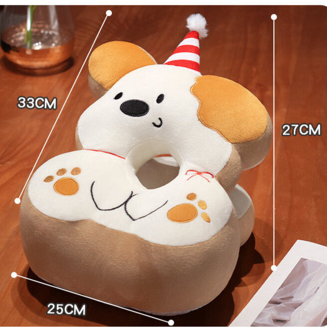 Cute Puppy Plush Napping Pillow for Kids