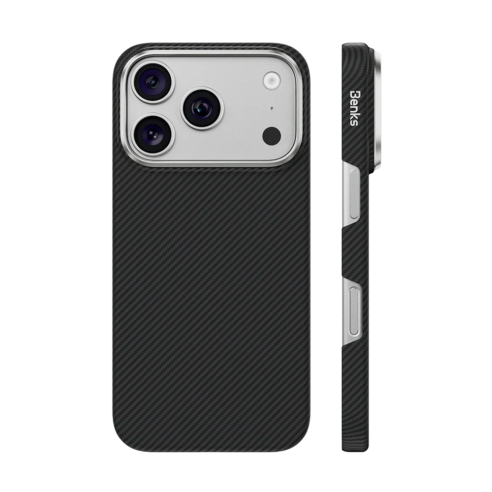 Benks ArmorAir Kevlar® Case, back and side view
