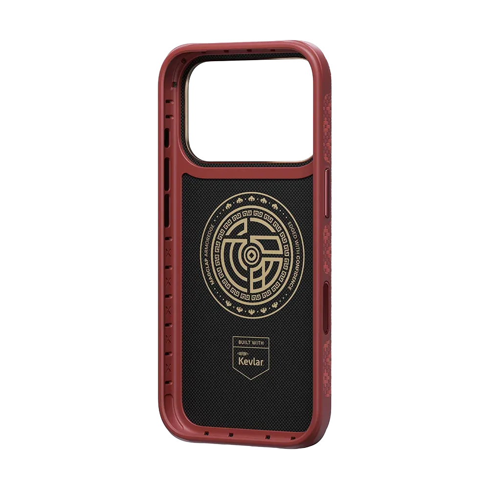 Benks ArmorEdge Kevlar® Case, Red, inside view