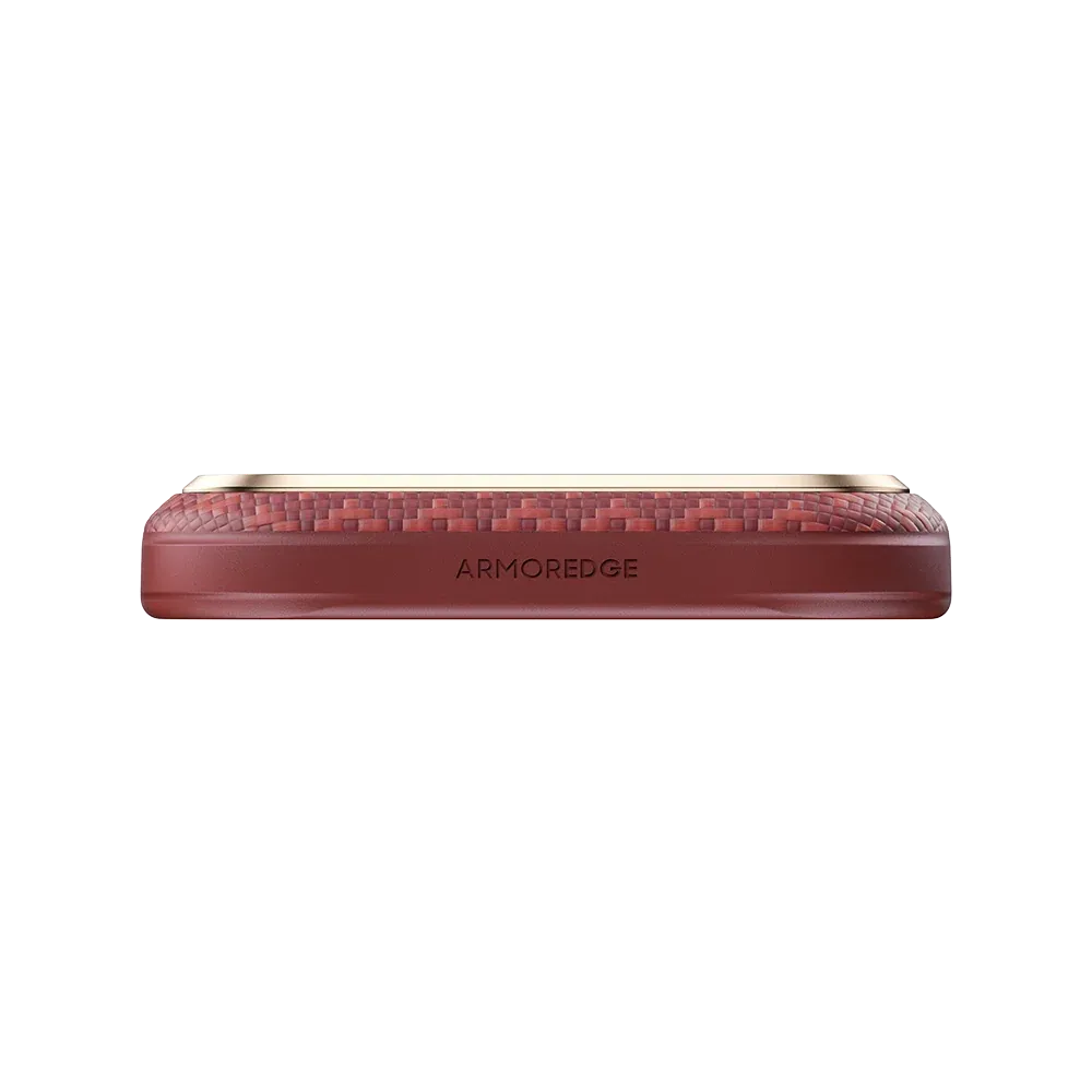 Benks ArmorEdge Kevlar® Case, Red, bottom edge view