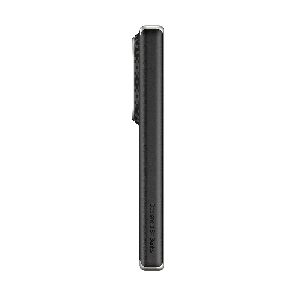 Benks ArmorGrid Air Kevlar® Case Grand Combo for Samsung Galaxy Z Fold 8, Obsidian Black, side profile