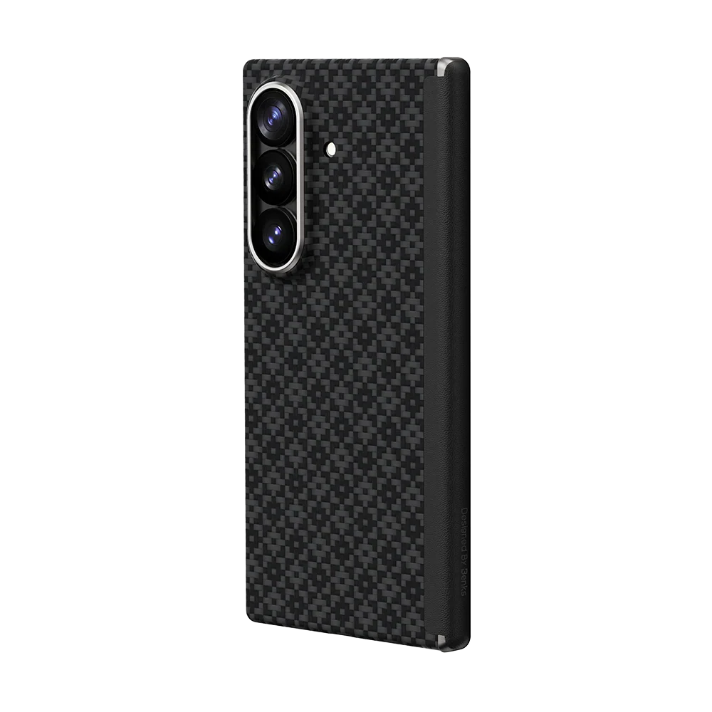 Benks ArmorGrid Air Kevlar® Case Grand Combo for Samsung Galaxy Z Fold 8 Ultra, Obsidian Black, back view