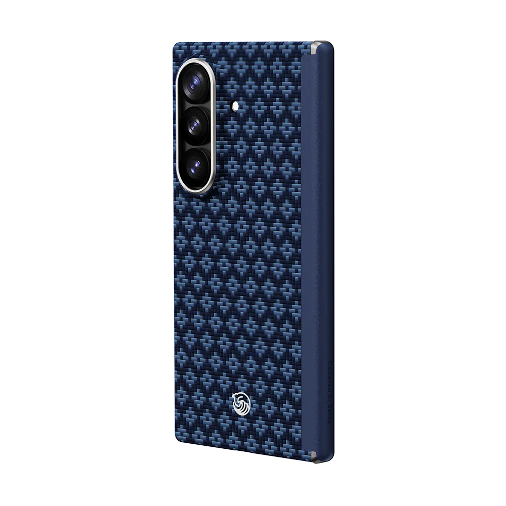Benks ArmorGrid Air Kevlar® Case Grand Combo for Samsung Galaxy Z Fold 8 Ultra, Azure Blue, back view