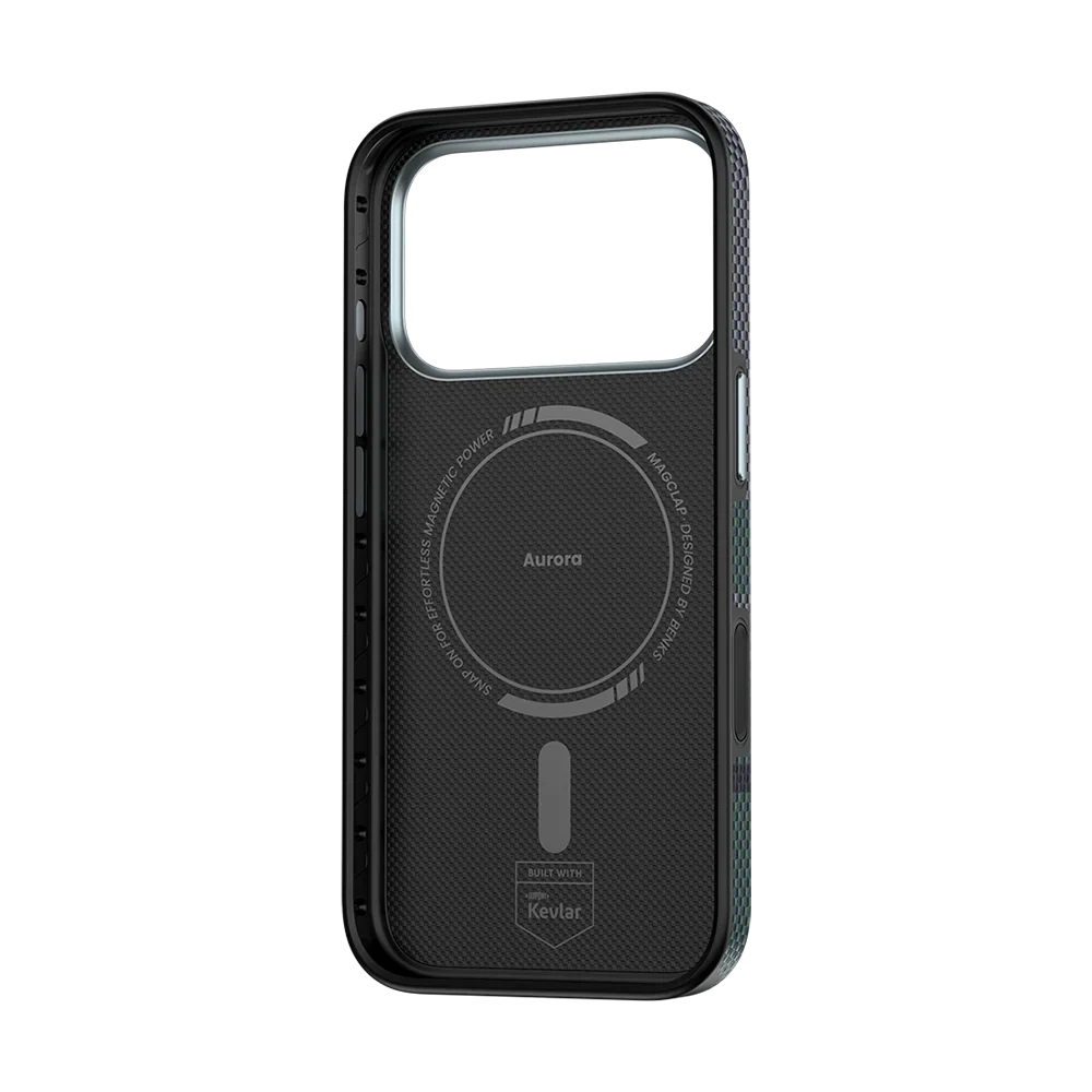 Benks Aurora ArmorPro Kevlar® Case, inside view with magnetic ring