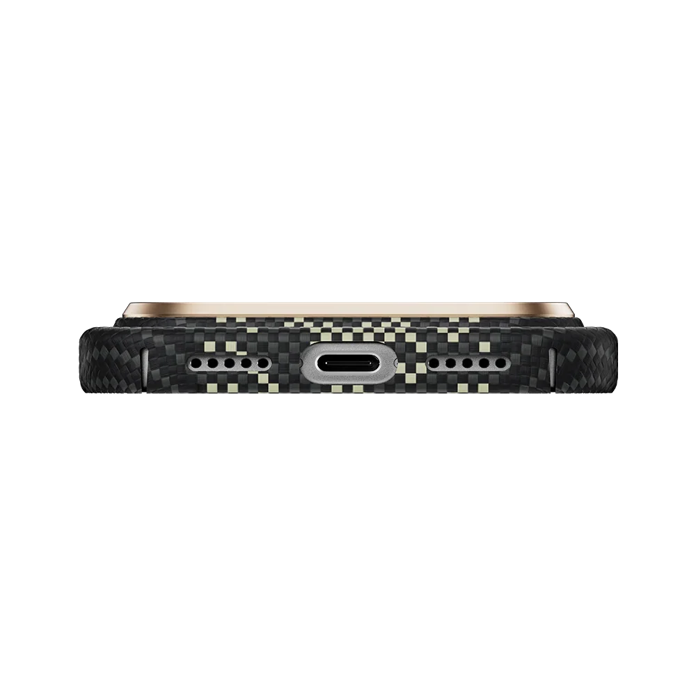 Benks Knight Air Kevlar® Case, Black, bottom edge view