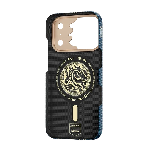 Benks Knight Air Kevlar® Case, Blue, inside view with magnetic ring