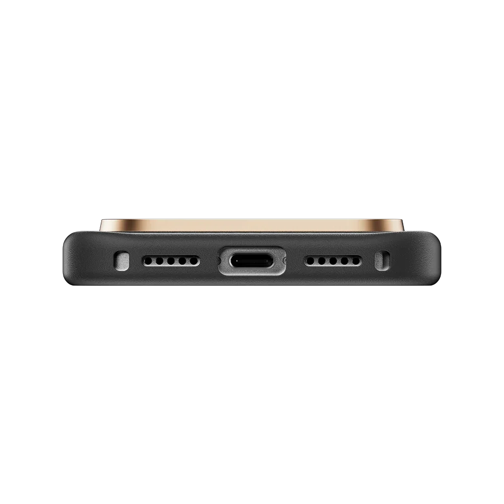 Benks Knight Pro Kevlar® Case, Black, bottom edge view