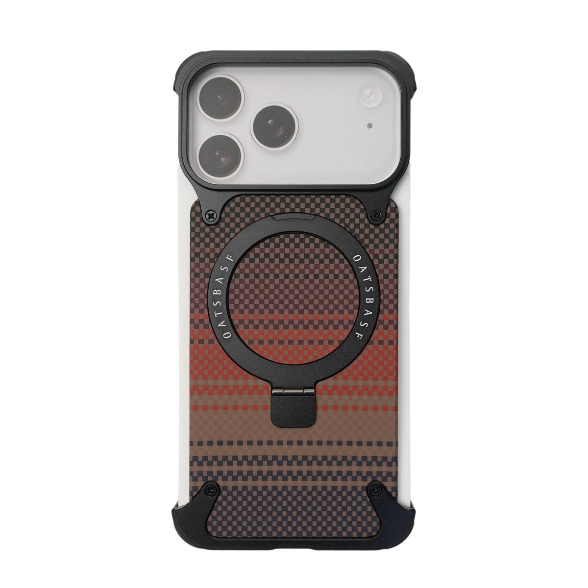 Carbon Fibre Frameless Metal MagSafe Case with Kickstand, photo 1