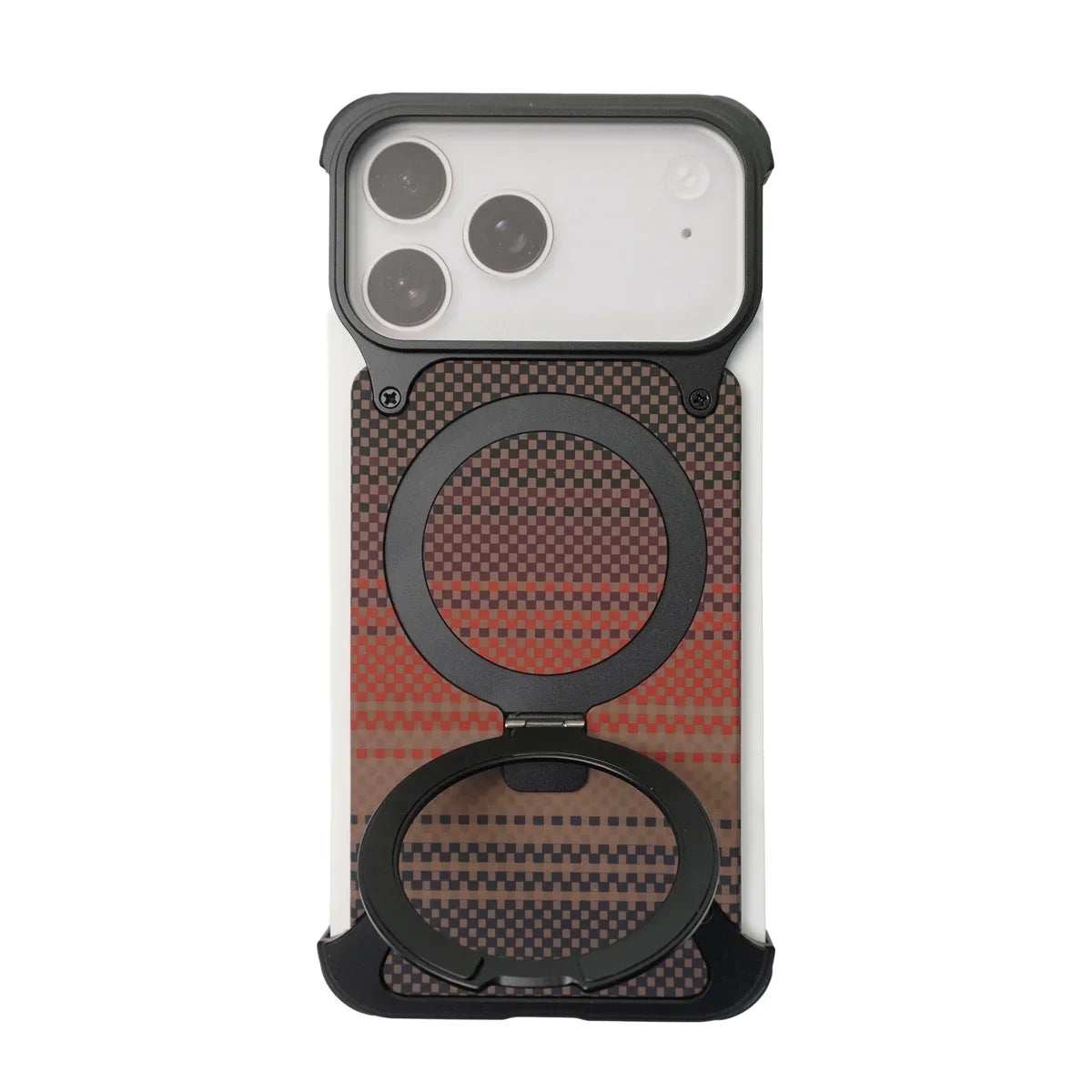 Carbon Fibre Frameless Metal MagSafe Case with Kickstand, photo 2
