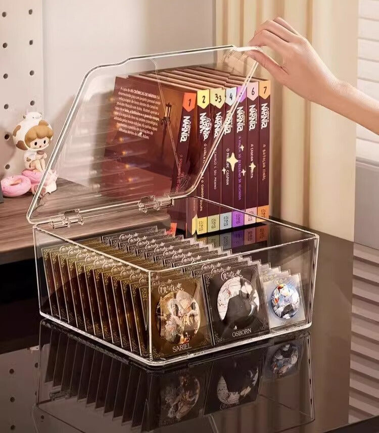 Multipurpose Transparent Storage Box for Anime Collectibles