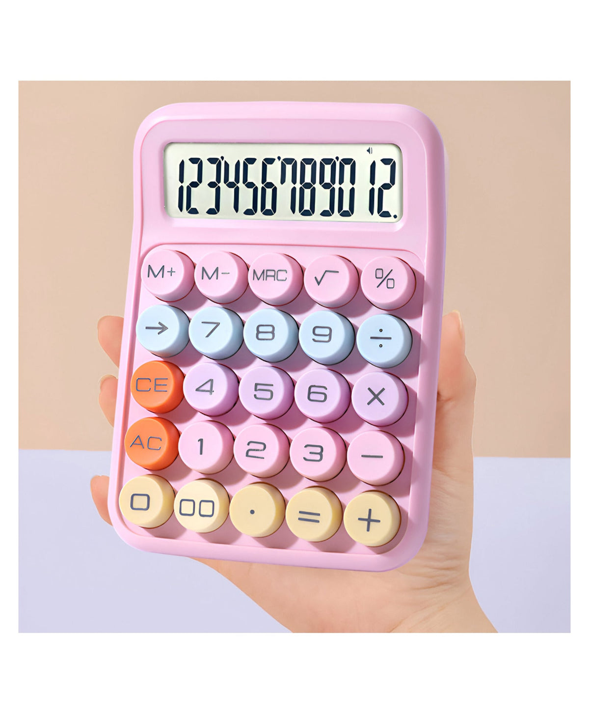 Colourful Extra-Large 12-Digit Calculator, photo 1