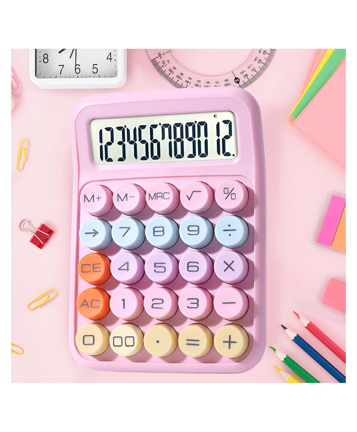 Colourful Extra-Large 12-Digit Calculator, photo 6