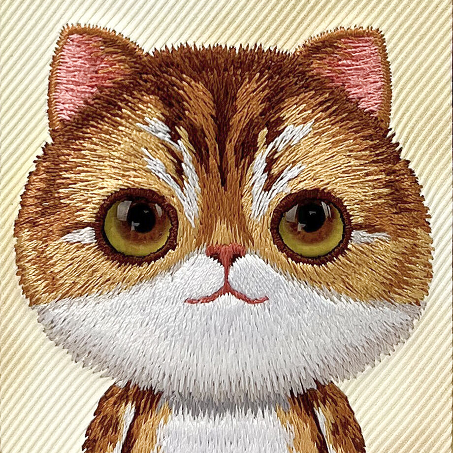 iPhone 16 Pro Max Nimmy Official Embroidery Big Eye Series Back Cover Case - Gold